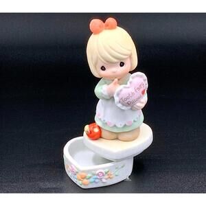 Precious Moments Tooth Fairy Heart Trinket Box “Tooth Fairy Pillow” Keepsake
